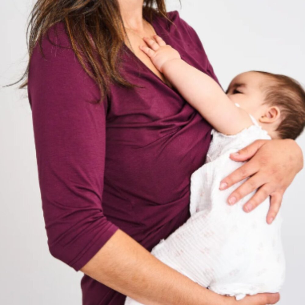 Latched Mama - Nursing 3/4 Sleeve Shirt - Size XS